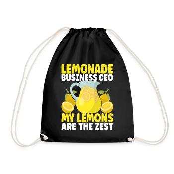 Stand de limonade Lemonade - Sac de sport léger - noir - Devant