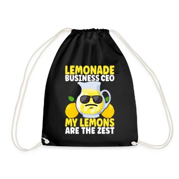 Stand de limonade Lemonade - Sac de sport léger - noir - Devant