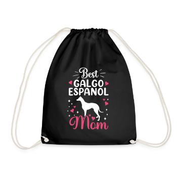 Meilleur Galgo Español Maman Lévrier espagnol - Sac de sport léger - noir - Devant