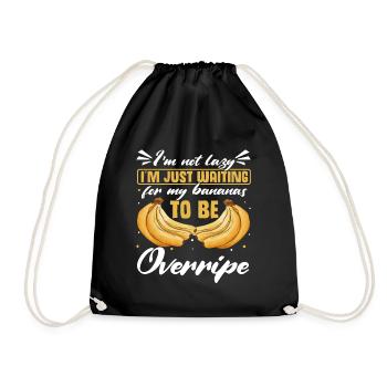 Drôle de vêtements de cuisson au pain aux bananes - Sac de sport léger - noir - Devant