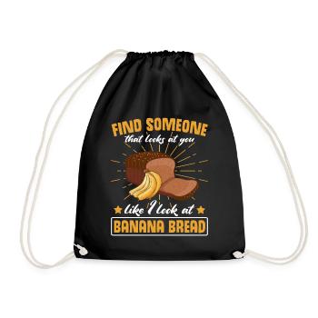 Drôle de vêtements de cuisson au pain aux bananes - Sac de sport léger - noir - Devant