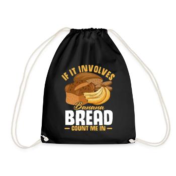 Drôle de vêtements de cuisson au pain aux bananes - Sac de sport léger - noir - Devant