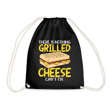 Love Grilled Cheese Men Women - Turnbeutel - Schwarz - Vorne