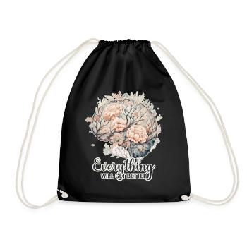Everything Will Get Better Mental Health Awareness - Drawstring Bag - black - Front