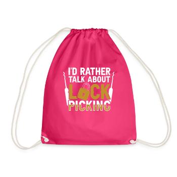 Je préfère parler de crochetage de serrure - Sac de sport léger - fuchsia - Devant