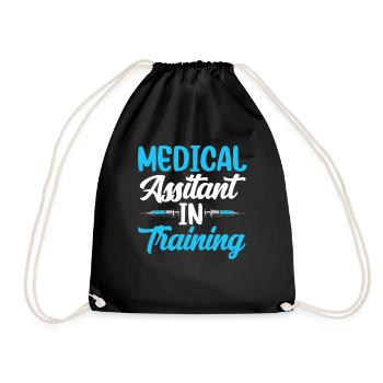Medical Assistant In Training Assistance - Drawstring Bag - black - Front