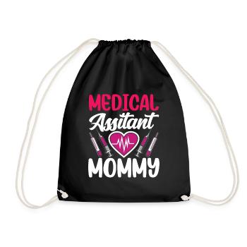 Assistante médicale Maman Profession médicale - Sac de sport léger - noir - Devant