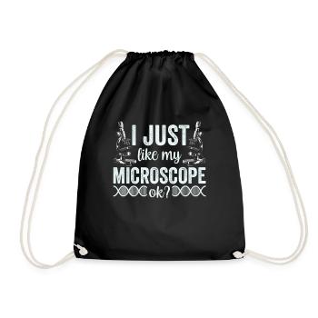J’aime vraiment mon microscope Microscope - Sac de sport léger - noir - Devant