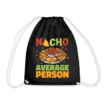 Nacho Salsa Dip Mexikanisch Mexiko Latino - Turnbeutel - Schwarz - Vorne