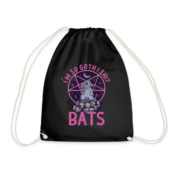 Satan Beelzebub Teufel Gothic Pentagram Mystisch - Turnbeutel - Schwarz - Vorne