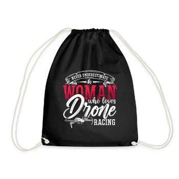 Drone Racing ne sous-estime jamais Race Drone Racer - Sac de sport léger - noir - Devant