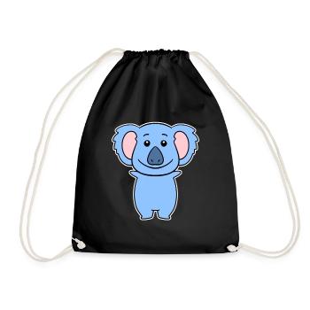 Koala - Turnbeutel - Schwarz - Vorne