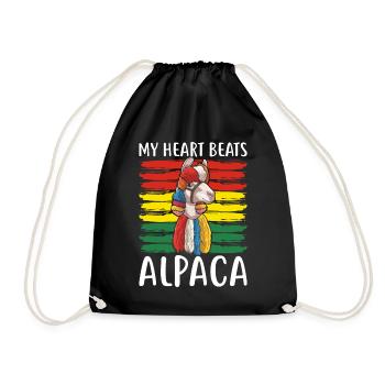 Bolivia flag, Bolivian flag - Drawstring Bag - black - Front