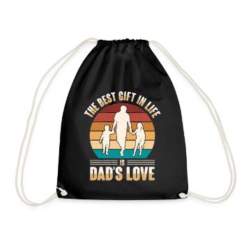 Le meilleur père de tous les temps. Paternité-papa-papa, - Sac de sport léger - noir - Devant