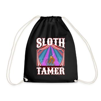 Sloth Tamer - Drawstring Bag - black - Front