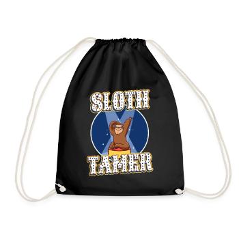 Sloth Tamer - Drawstring Bag - black - Front