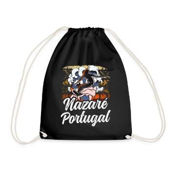 Nazaré, Portugal, Surfeurs, Surf, Surf, Vagues - Sac de sport léger - noir - Devant