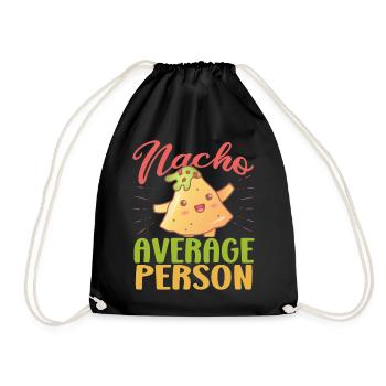 Nacho Salsa Dip Mexikanisch Mexiko Latino - Turnbeutel - Schwarz - Vorne