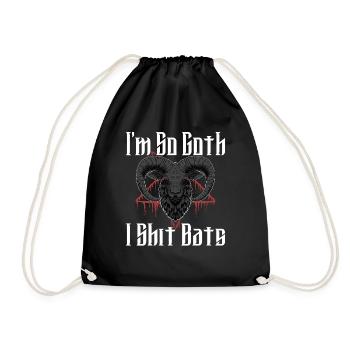 Satan Beelzebub Teufel Gothic Pentagram Mystisch - Turnbeutel - Schwarz - Vorne