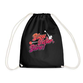 Blowjob, sister, blowjob! - Glassblowing glassblowers - Drawstring Bag - black - Front
