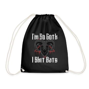 Satan Beelzebub Devil Gothic Pentagram Mystical - Drawstring Bag - black - Front