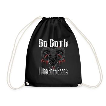 Satan Beelzebub Devil Gothic Pentagram Mystical - Drawstring Bag - black - Front