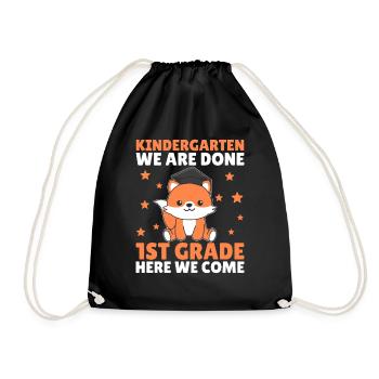 Kids Kindergarten graduate Fuchs 1st grade - Turnbeutel - Schwarz - Vorne