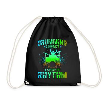 Rock 'n' Roll Music, Dancing, Concert, Festival - Drawstring Bag - black - Front