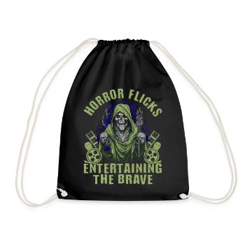 Zombie Horror Horror Film Festival + Halloween - Drawstring Bag - black - Front