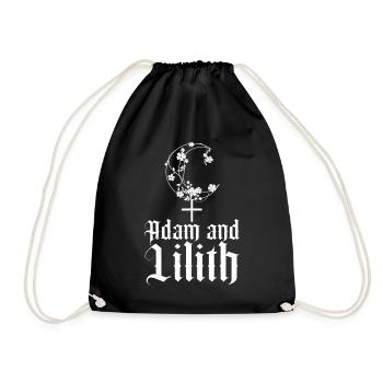 Lilith Demon Gothic Mythology Folklore Satanic - Drawstring Bag - black - Front