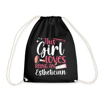 Cute Licensed Esthetician Skincare - Turnbeutel - Schwarz - Vorne