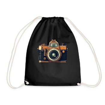 Photographer Photography - Drawstring Bag - black - Front
