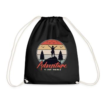 Randonnée Rétro Randonnée Randonnée Randonnée Montagne Randonneurs - Sac de sport léger - noir - Devant