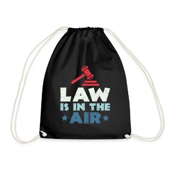 Le droit est dans l’air - Law Lawyer Lawyers - Sac de sport léger - noir - Devant
