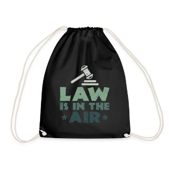 Le droit est dans l’air - Law Lawyer Lawyers - Sac de sport léger - noir - Devant