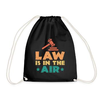 Le droit est dans l’air - Law Lawyer Lawyers - Sac de sport léger - noir - Devant