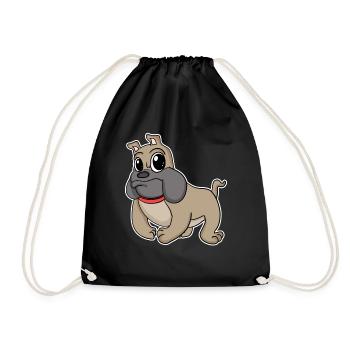 Chien bouledogue français race chiens chiens - Sac de sport léger - noir - Devant