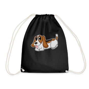 Basset Hound Dog Races Dog Dogs - Sac de sport léger - noir - Devant
