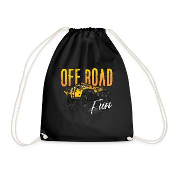 Off-Road Racing Off Road Fun Roadtrip Race Car - Drawstring Bag - black - Front