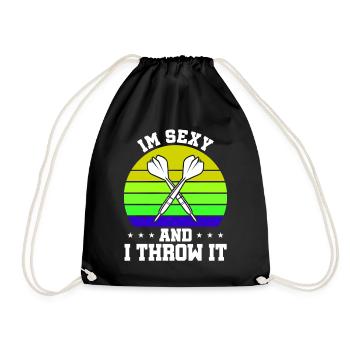Darts Sport Club, Dartboard, Pfeil Sport Darts - Drawstring Bag - black - Front