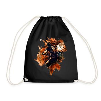 Volleyball players - Drawstring Bag - black - Front