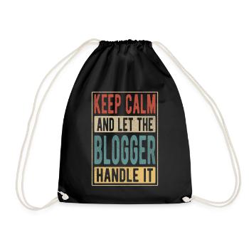 Blogger Retro Cadeau - Sac de sport léger - noir - Devant