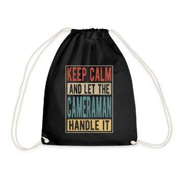 Cadeau rétro du directeur de la photographie - Sac de sport léger - noir - Devant