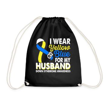 Portez du jaune bleu pour le mois du - Sac de sport léger - noir - Devant