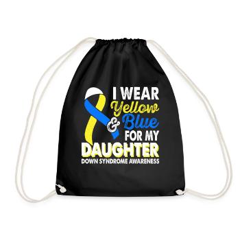 Portez du jaune bleu pour le mois du - Sac de sport léger - noir - Devant