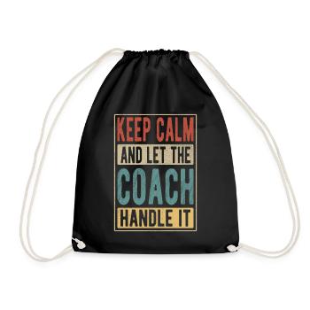 Cadeau Coach Rétro - Sac de sport léger - noir - Devant