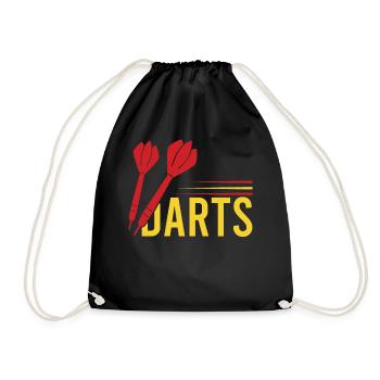 Darts Sport Club, Dartboard, Pfeil Sport Darts - Drawstring Bag - black - Front