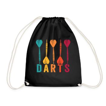 Darts Sport Club, Dartboard, Pfeil Sport Darts - Drawstring Bag - black - Front