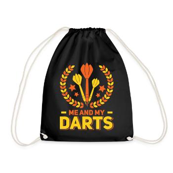 Darts Sport Club, Dartboard, Pfeil Sport Darts - Drawstring Bag - black - Front