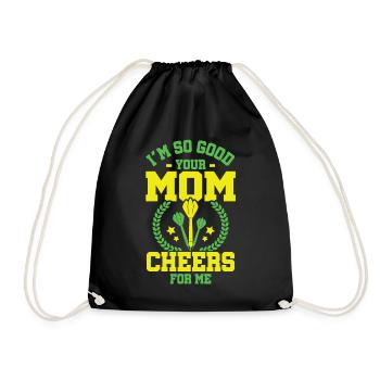 Darts Sport Club, Dartboard, Pfeil Sport Darts - Drawstring Bag - black - Front